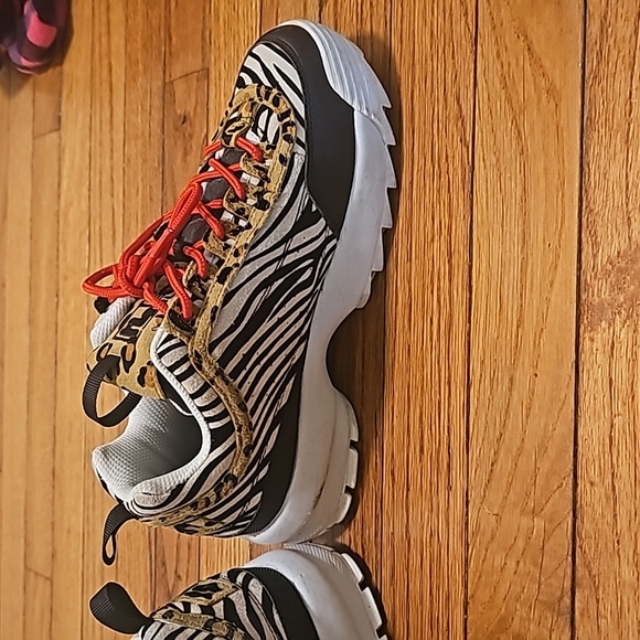 Fila Disruptor 2 leopard sneakers sz 8 - Picture 8 of 11